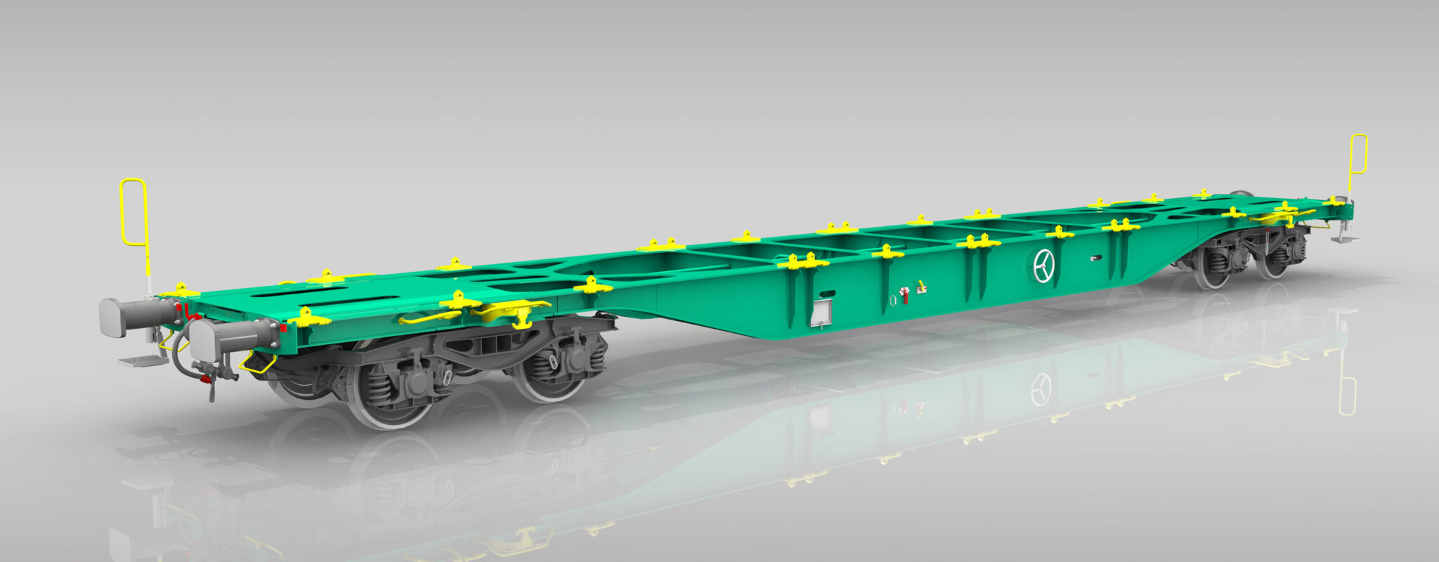 Sgnss FEA 2 x 60´ | 8-axle container wagon (maritime) – Greenbrier Europe
